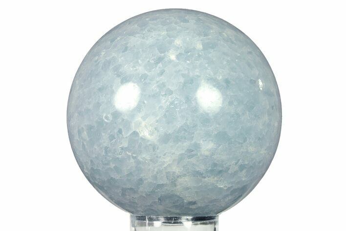 Polished Blue Calcite Sphere - Madagascar #277147